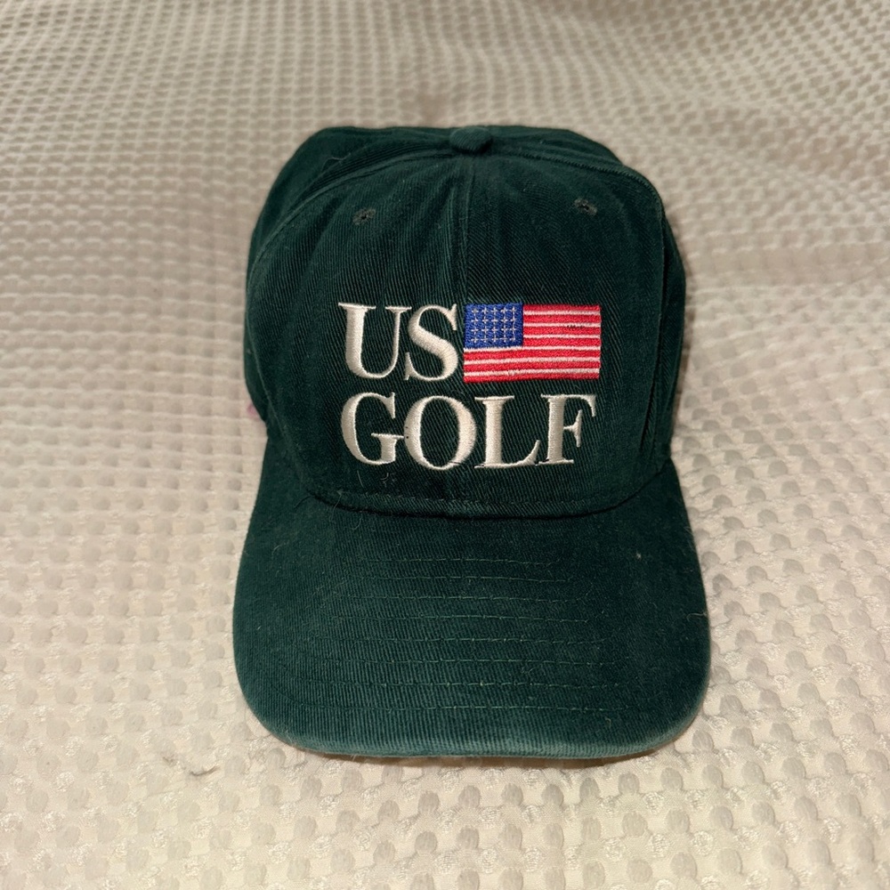 US Golf Green Cap with Flag